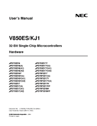 Datasheet UPD703216GJA-xxx-UEN производства NEC